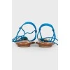 Straw decorated sandals