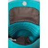 Turquoise leather handbag