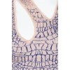 Texture print "cracks" dress