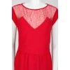Red lace dress, with a tag