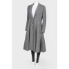 Gray wool coat