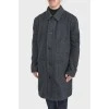 Men's gray buttons coat with tag