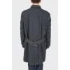 Men's gray buttons coat with tag