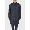 Men's dark blue vest raincoat with tag