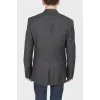 Men's black wool buttons jacket with tag