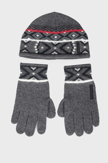 Hat and glove set