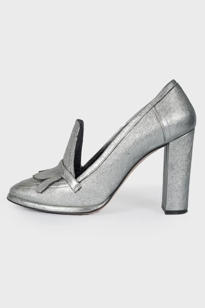 Silver shoes