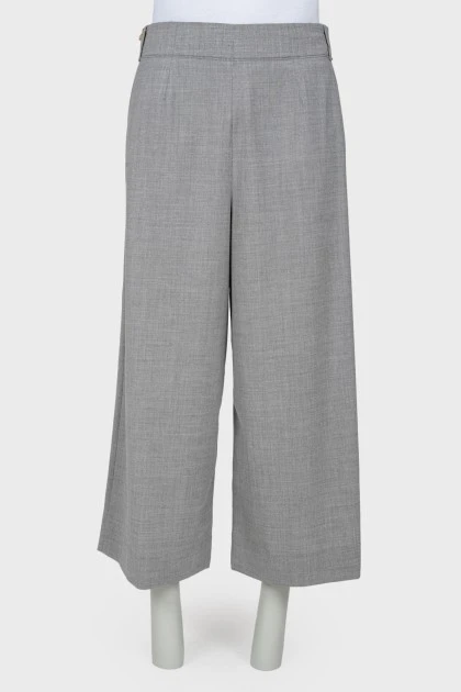 Gray palazzo pants with tag