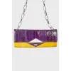 Lemon-violet handbag