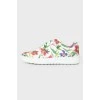 Floral print sneakers