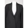 Black classic buttoned jacket