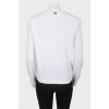 White floral applique sweatshirt
