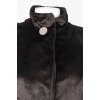 Short fur coat made of eco-fur