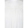 Short sleeve white flowing dress