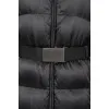 Quilted down jacket on the belt