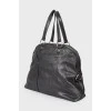 Grained leather bag