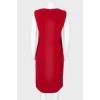 Red sleeveless dress