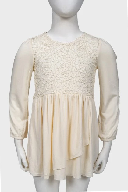 Children's lace dress, with the tag