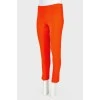 Coral trousers with tag
