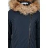 A down jacket with a fur hood