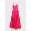 Pink buttoned maxi dress