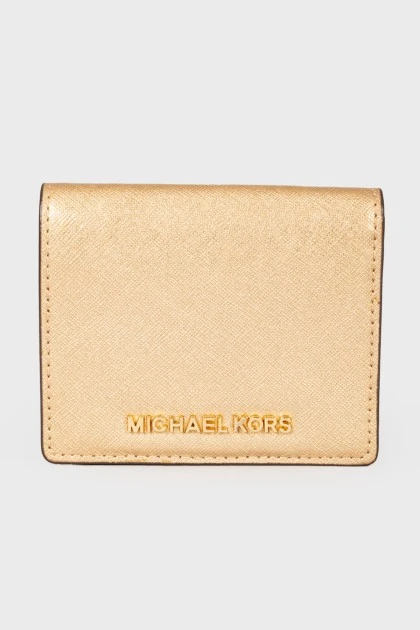 A golden wallet