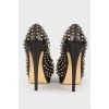 Spiked stiletto heels