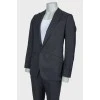 Men's fine plaid suit