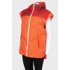 Double-sided hooded vest