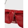 Red bow clutch