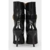 Low  patent leather boots
