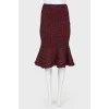 The knitting skirt of the silhouette & quot; Mermaid & quot;