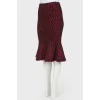 The knitting skirt of the silhouette & quot; Mermaid & quot;