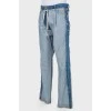 Jeans with the effect & quot; inside out & quot;