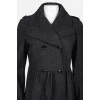 Fitted wool coat