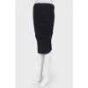 A woolen tight -fitting skirt