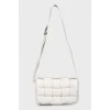 Padded Cassette bag white with tag