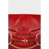 Red bag with golden decor