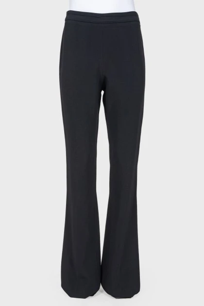 Classic flared trousers with arrow