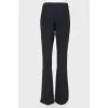 Classic flared trousers with arrow