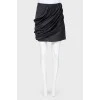 Black pleated skirt with tag