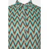 Silk shirt with geometric pattern