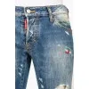 Male jeans with the effect of torn and shabby