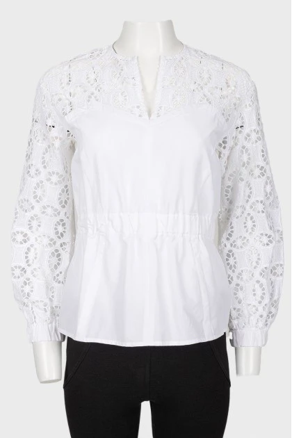 White lace blouse