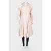 Pale pink trench coat