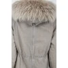 Denim jacket with fur lining