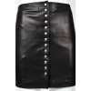 Leather skirt on buttons