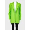 Light green zipperless jacket