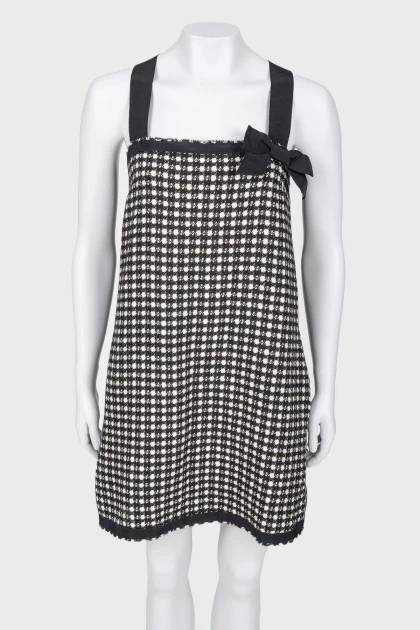Black and white dress with bow