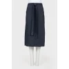 Black and blue ties skirt
